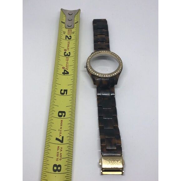 Fossil Watch Strap Band Bracelet Links Case Use For Parts Used 18mm L214 - Picture 1 of 7